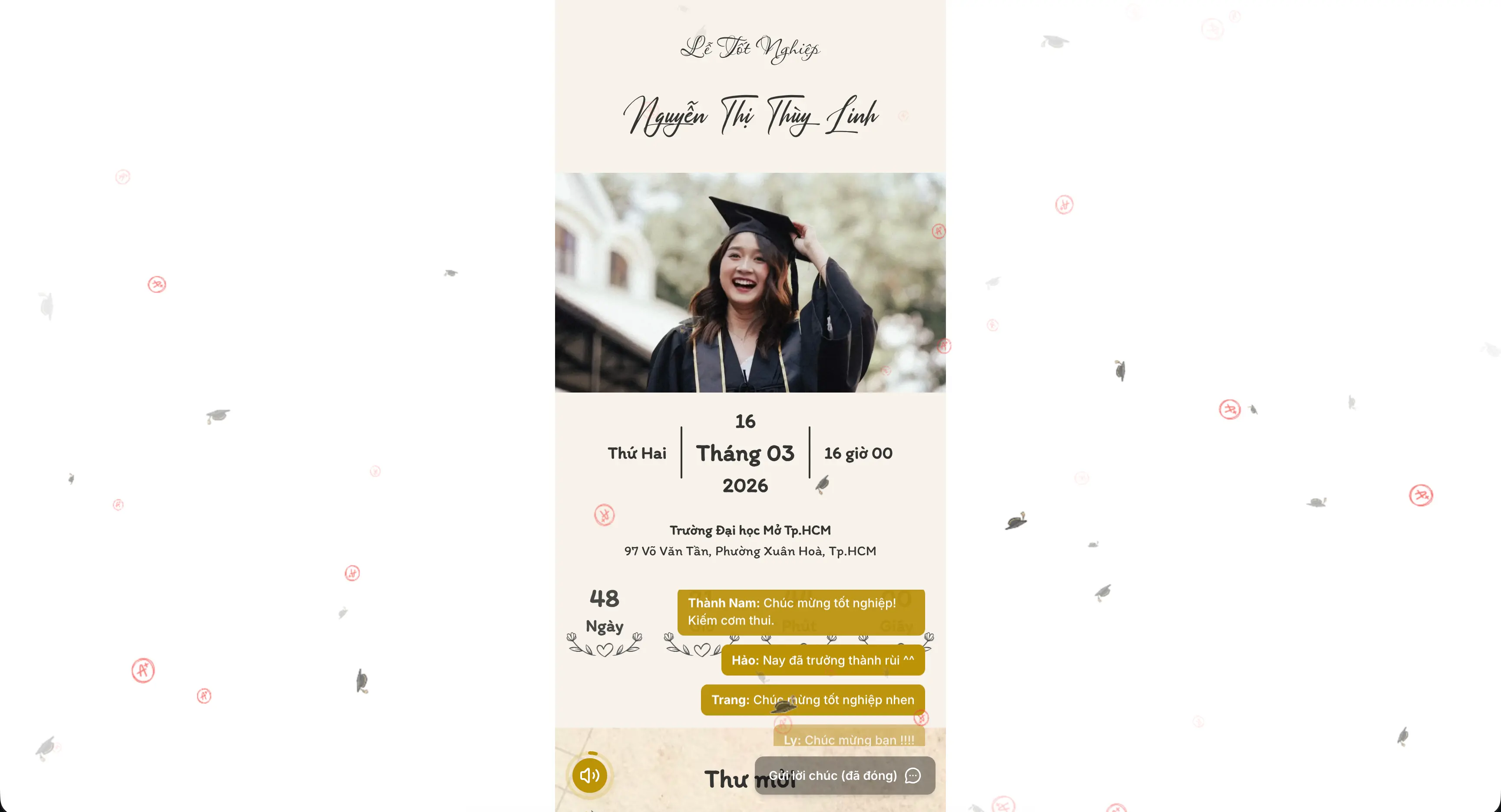 Mẫu thiệp tốt nghiệp TTNA-08